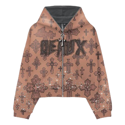 GEAUXSTUDIOS | PEACH ZIP-UP