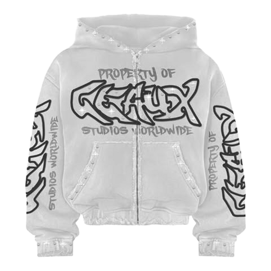 GEAUXSTUDIOS | WHITE Zip Up